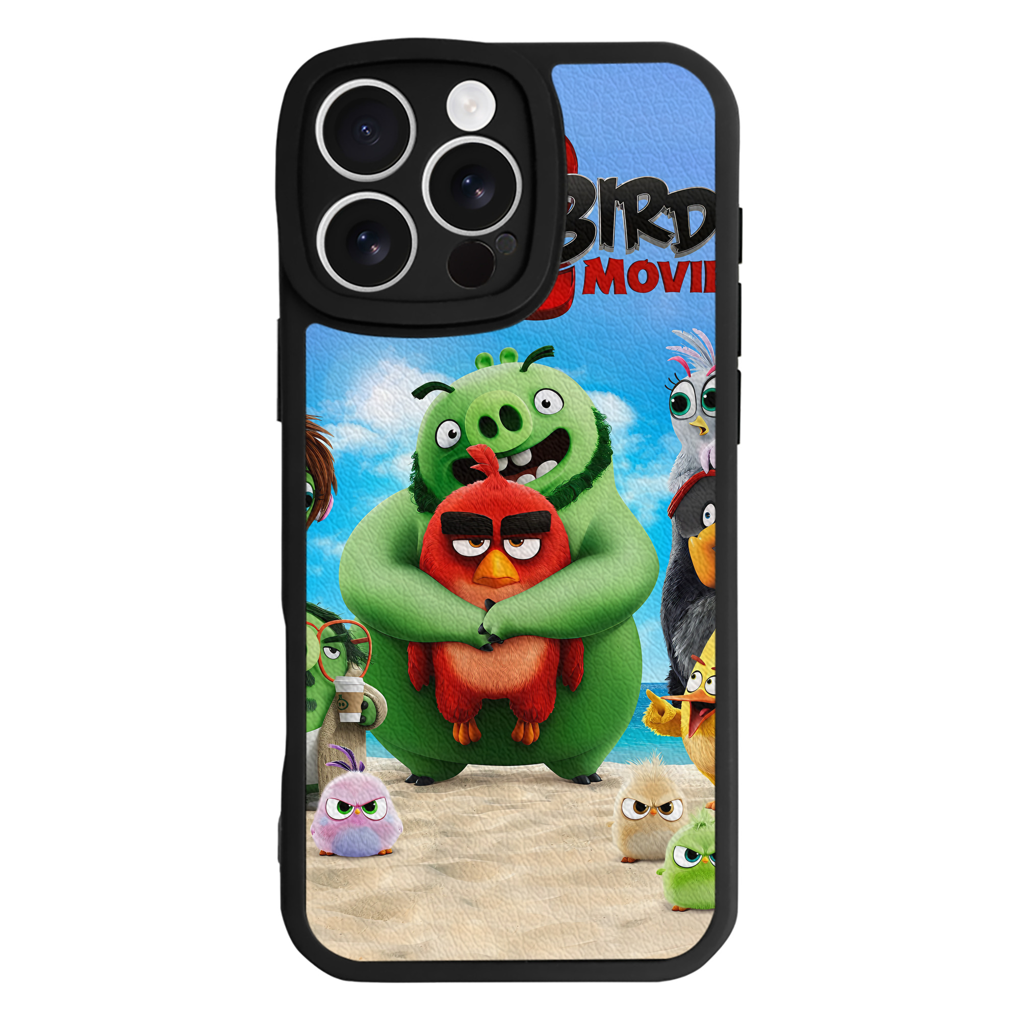 （画像用） Angry Birds アングリーバード 【iPhone 16シリーズ対応】シリコンスマホケース（レザー調） 材質：シリコン
